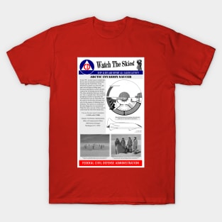 Civil Defence Poster - The Thing From Another World T-Shirt